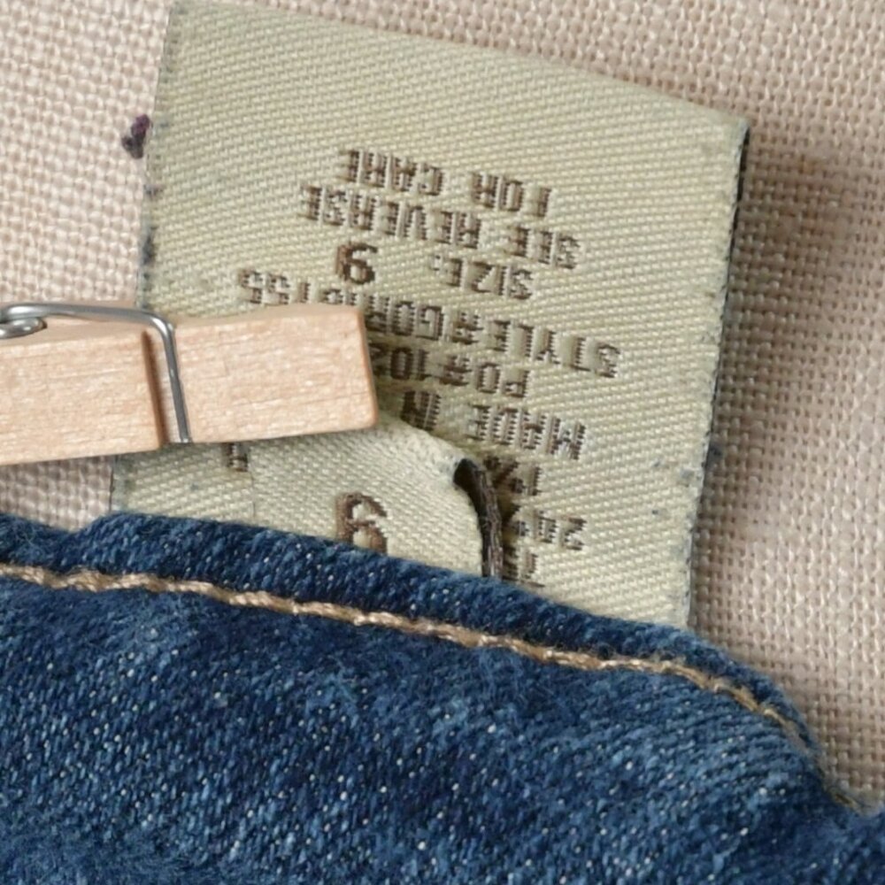Classic Dark Blue Denim Women's Shorts - Picture 4 of 5